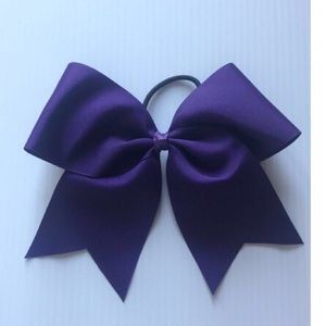 Purple cheer bow